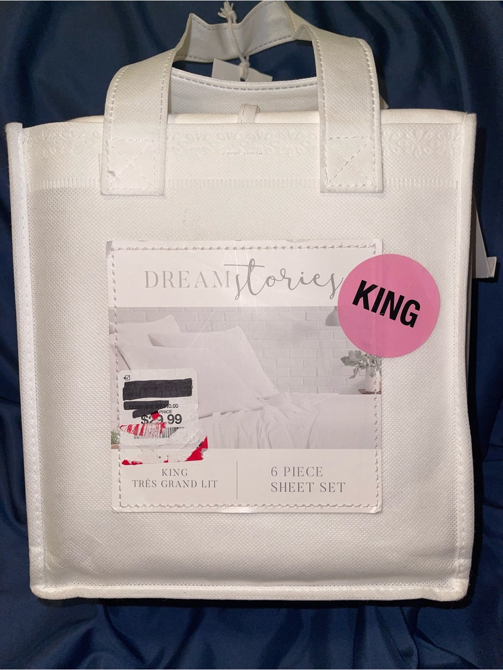 Dream Stories King Sheet Set in White - 6 Piece